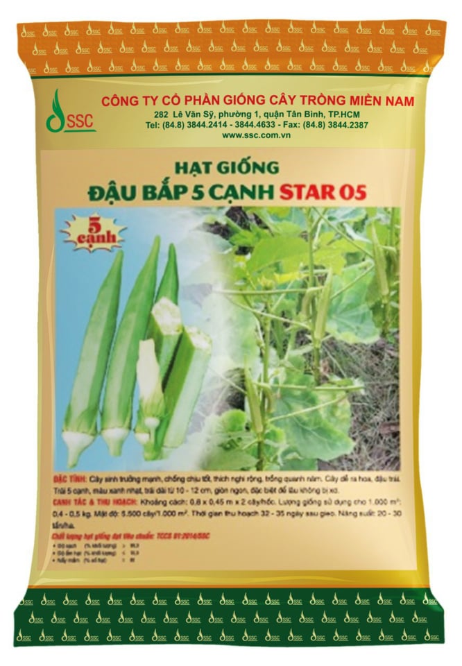 Hạt Giống Đậu Bắp 5 Cạnh Star 05 SSC Miền Nam