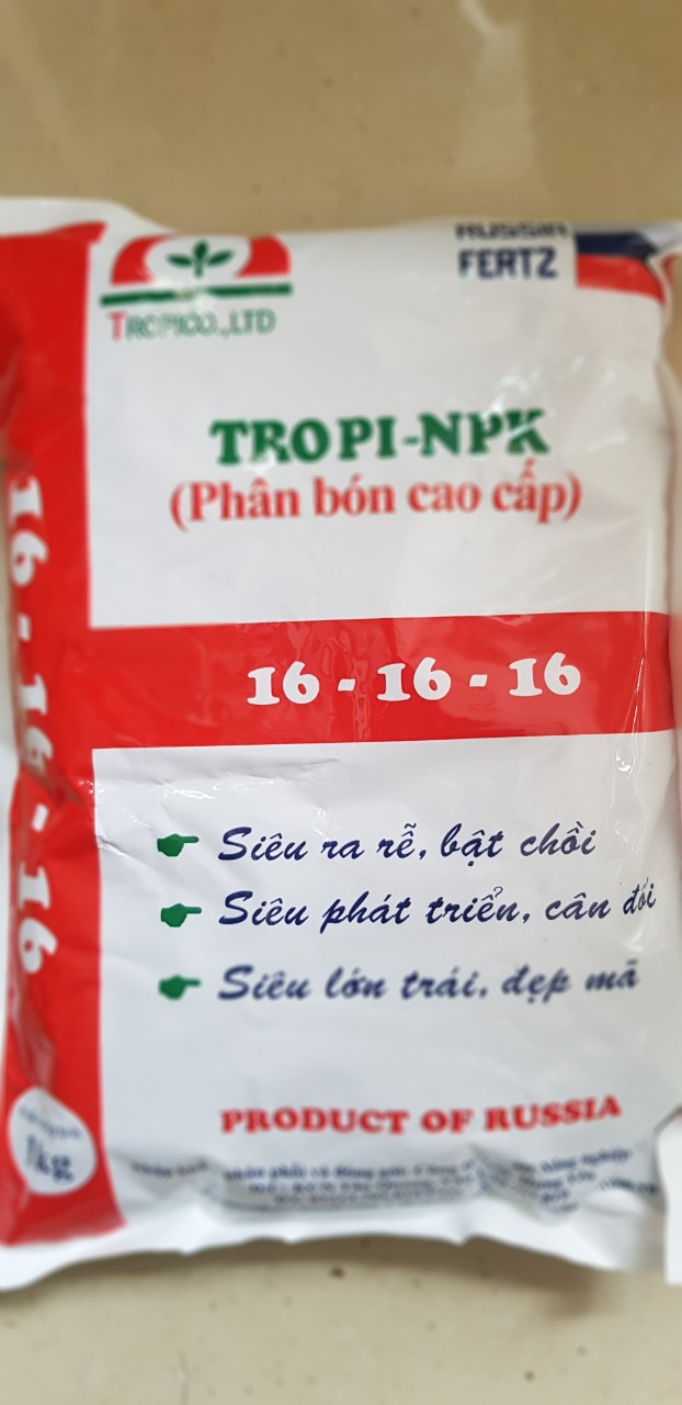 Phân bón cao cấp premium NPK 16-16-16 1kg