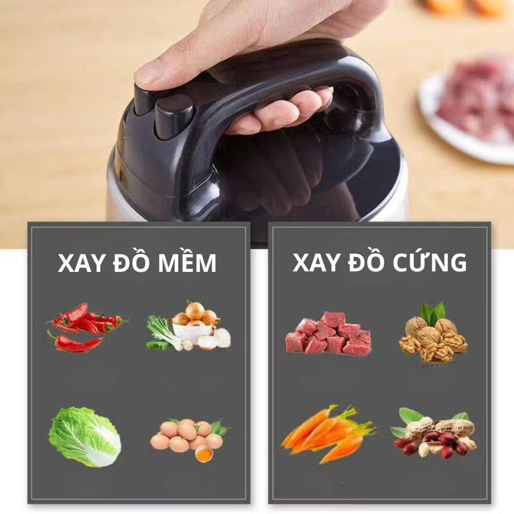 Máy xay thịt đa năng Lumabella LB-56003 công suất cao 1500W, dung tích lớn 6.5L, xay nhuyễn mọi thực phẩm, tiết kiệm thời gian, dễ dùng, dễ vệ sinh, tiện lợi - DELIYA - HÀNG CHÍNH HÃNG