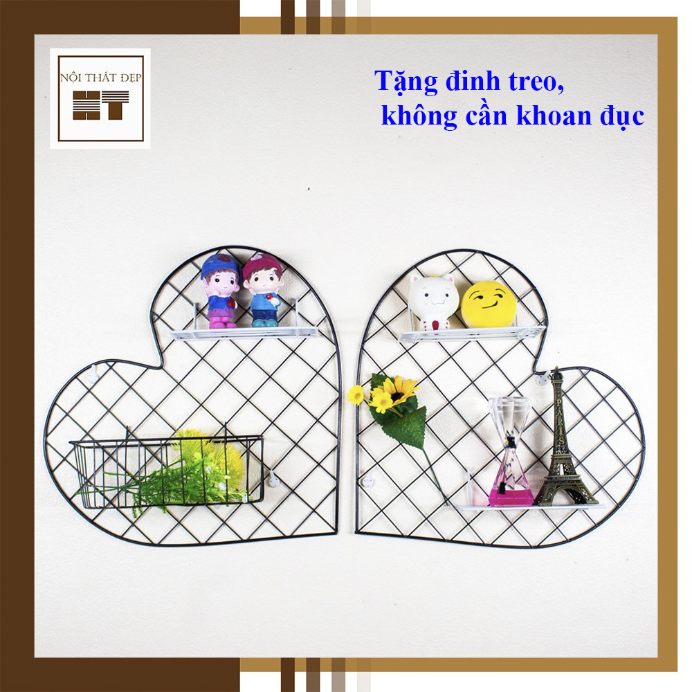 Lưới sắt trang trí treo ảnh, đồ phụ kiện, trang trí phòng ngủ, quán cafe, nhiều màu sắc