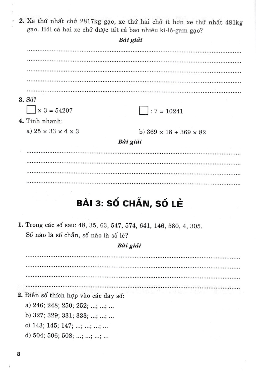 Vở Bài Tập Nâng Cao Toán 4 Tập 1 _HA