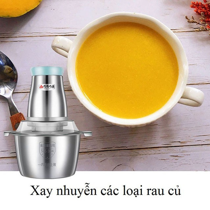 Máy xay thịt - Loại 2L và 3L - Máy xay thịt đa năng, thực phẩm, trái cây, hoa quả cao cấp