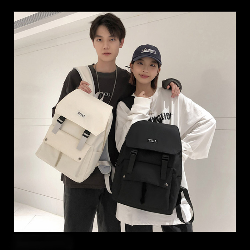 Balo ulzzang unisex Hàn Quốc, Balo đi học nam nữ thời trang kiểu dáng basic