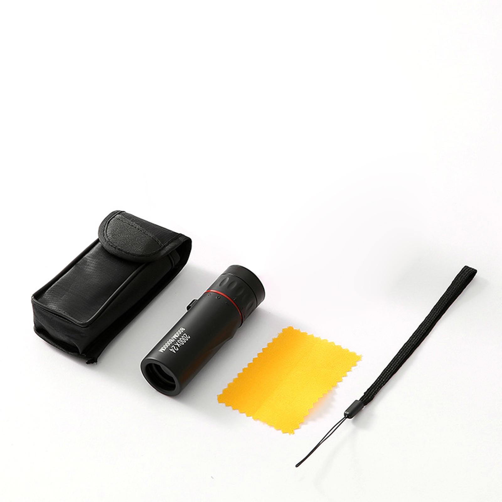 2000×24 Telescope Portable Telescope Accessory Telescope Single Tube Telescope for Tourism Camping Outdoor Hiking