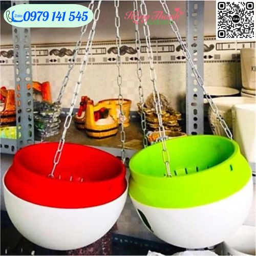 Chậu Treo Thông Minh, Chậu Treo Tự Dưỡng Cao Cấp- Không Sợ Thiếu Nước