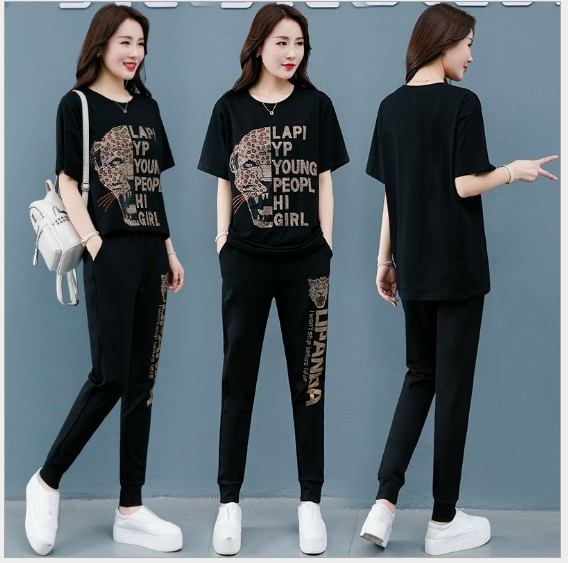 BỘ THUN THỂ THAO FORM RỘNG HÌNH BEO IN NHŨ