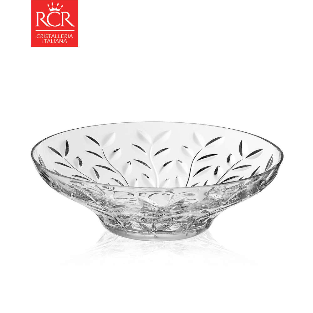 Khay Thuỷ Tinh Pha Lê Ý RCR - Laurus Centerpiece 30.5cm