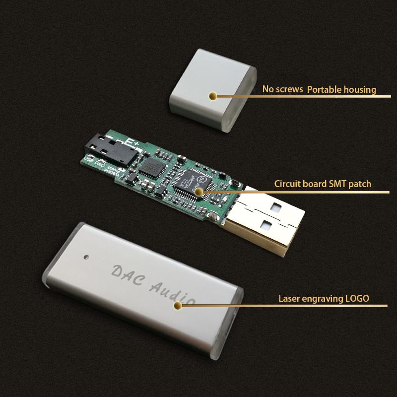 SA9023A ES9018K2M Di Động USB DAC HIFI Sốt Âm Thanh Bên Ngoài Thẻ Bộ Giải Mã Cho Máy Tính Và Điện Thoại Android Hộp D3-002
