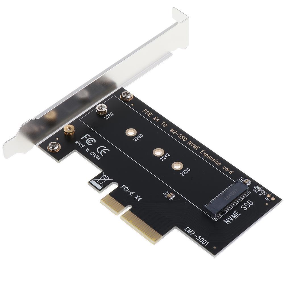 M.2 to PCIE3.0 X4 SSD Adapter M Key Interface Converter Card Full Speed