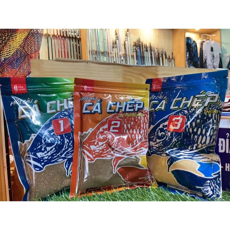 Mồi câu chuyên trị Chép 01-02-03 vị tanh thơm Thính câu cá siêu nhậy Kim Long Đồ Câu Việt Bắc