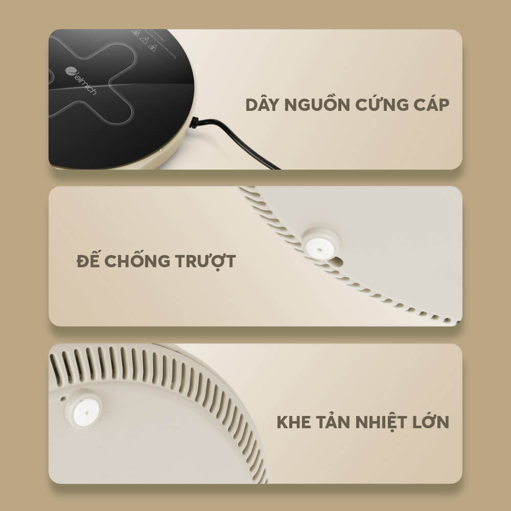 Bếp Điện Từ Đơn Elmich ICE-8878 1800W, Hàng Chính Hãng, Mặt Kính Ceramic - JoyMall