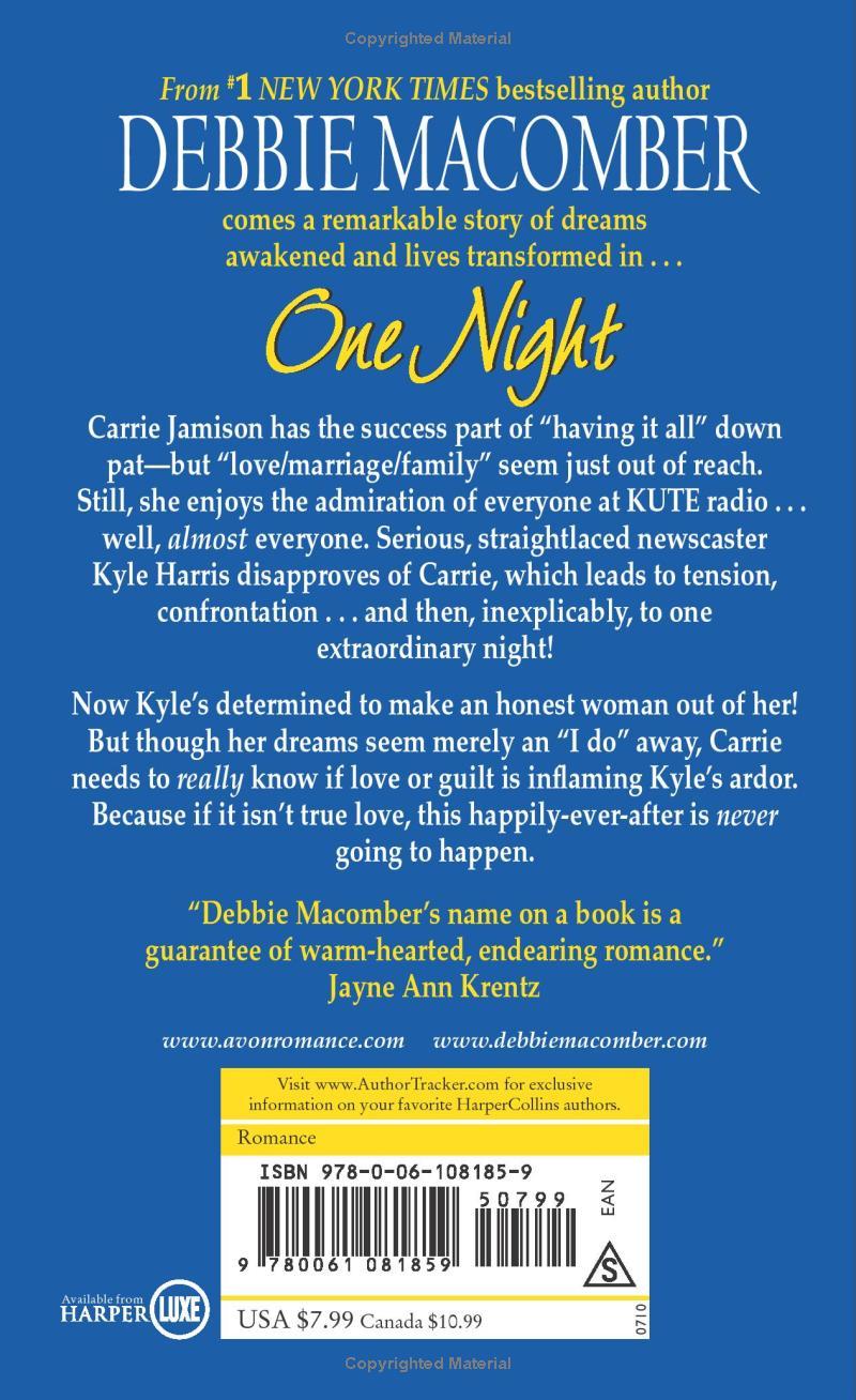 One Night: A Novel (Avon Romance)