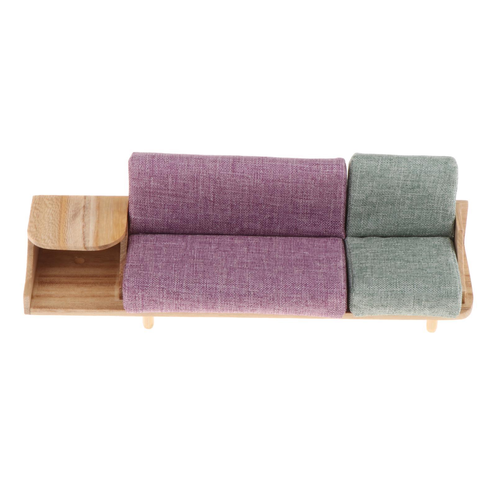 Dollhouse Living Room Furniture 1:12 Sofa Cabinet for Doll House Accessories