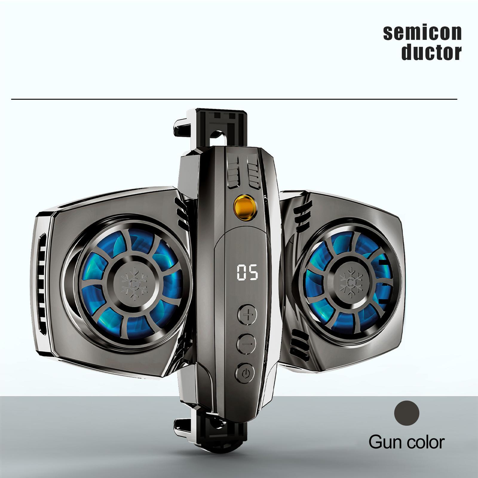Cell Phone Cooler Semiconductors with RGB Lights Portable Heat Dissipation for