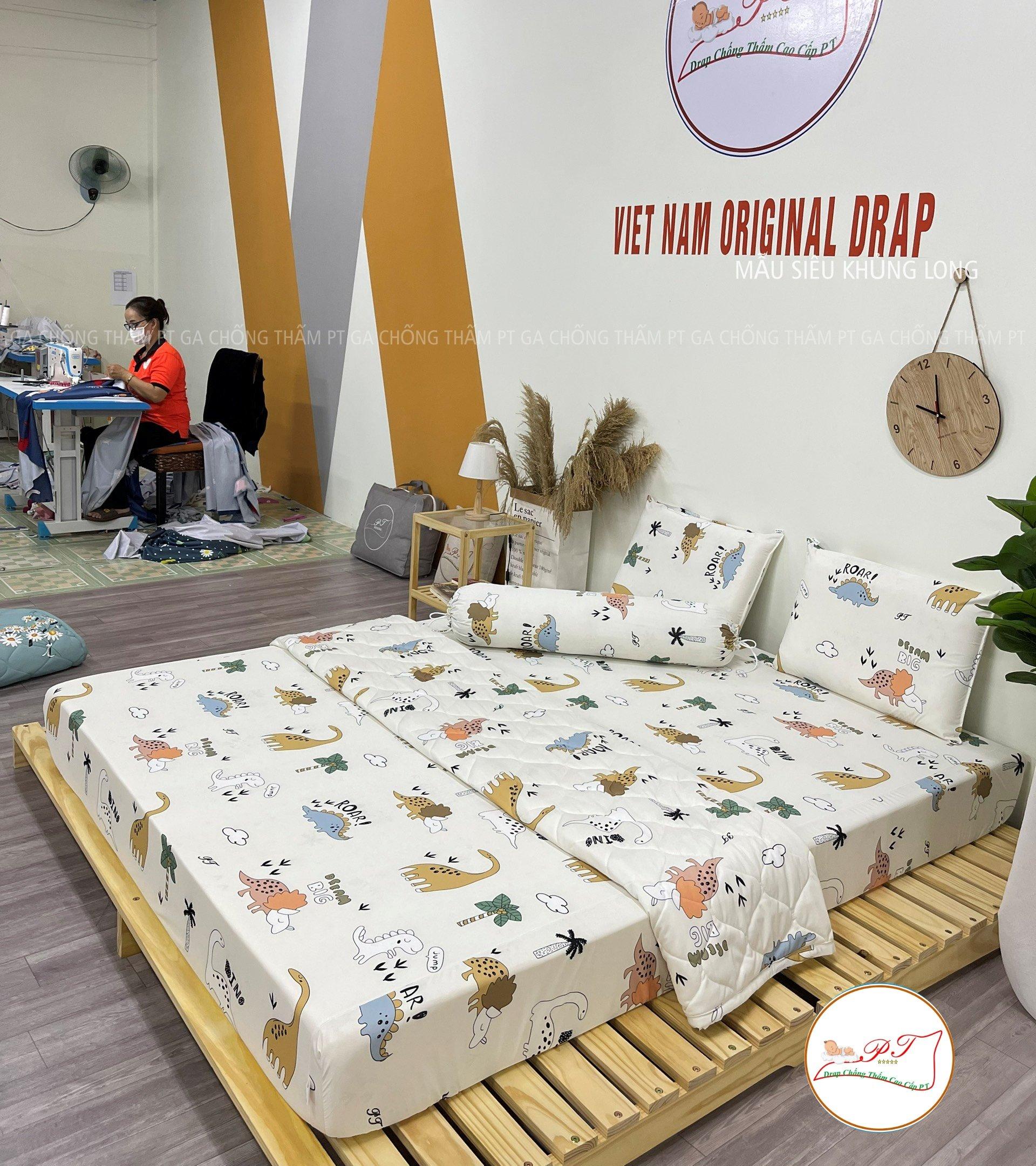 Ga Chống Thấm Cao Cấp PT Mẫu Họa Tiết Siêu Khủng Long