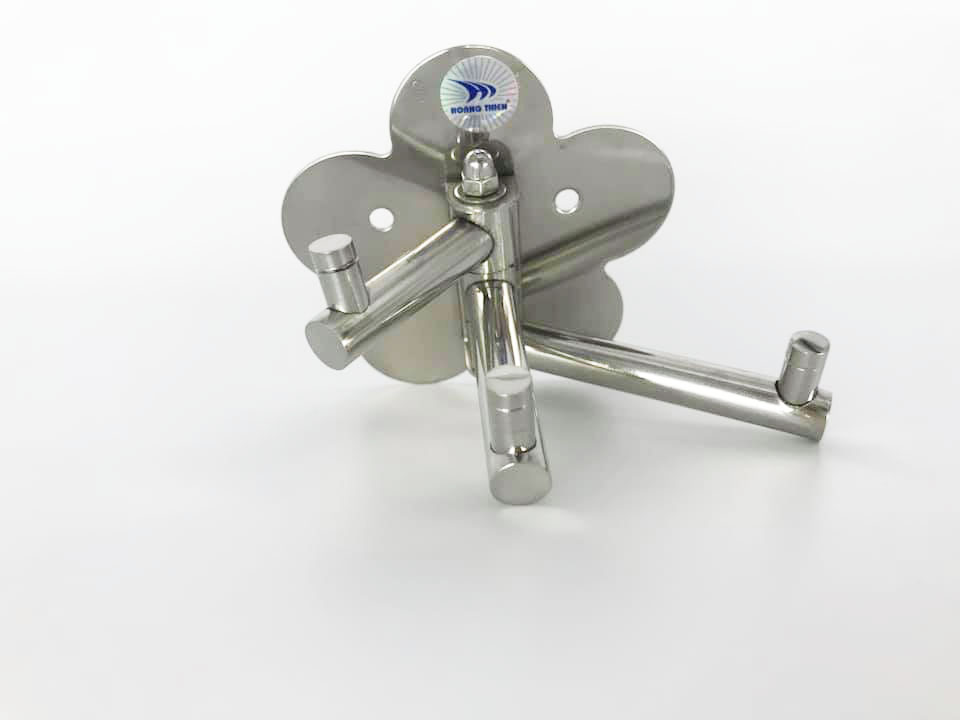 Móc áo đơn hoa mai Inox 304 Hoàng Thiện HT 403