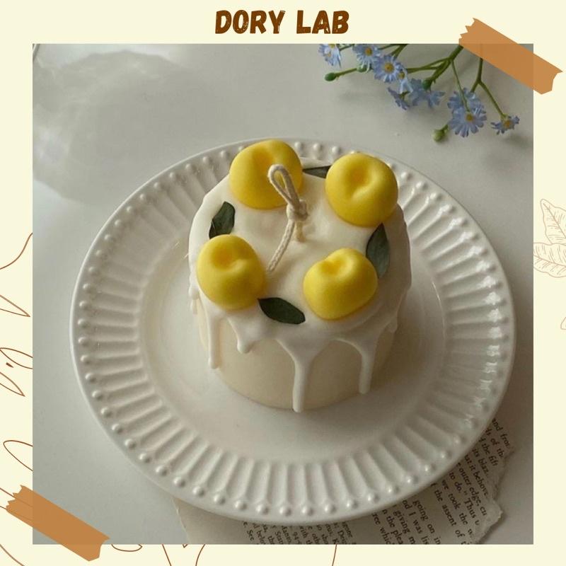 Nến Thơm Handmade Bánh Kem Cherry Không Khói - Dory Lab