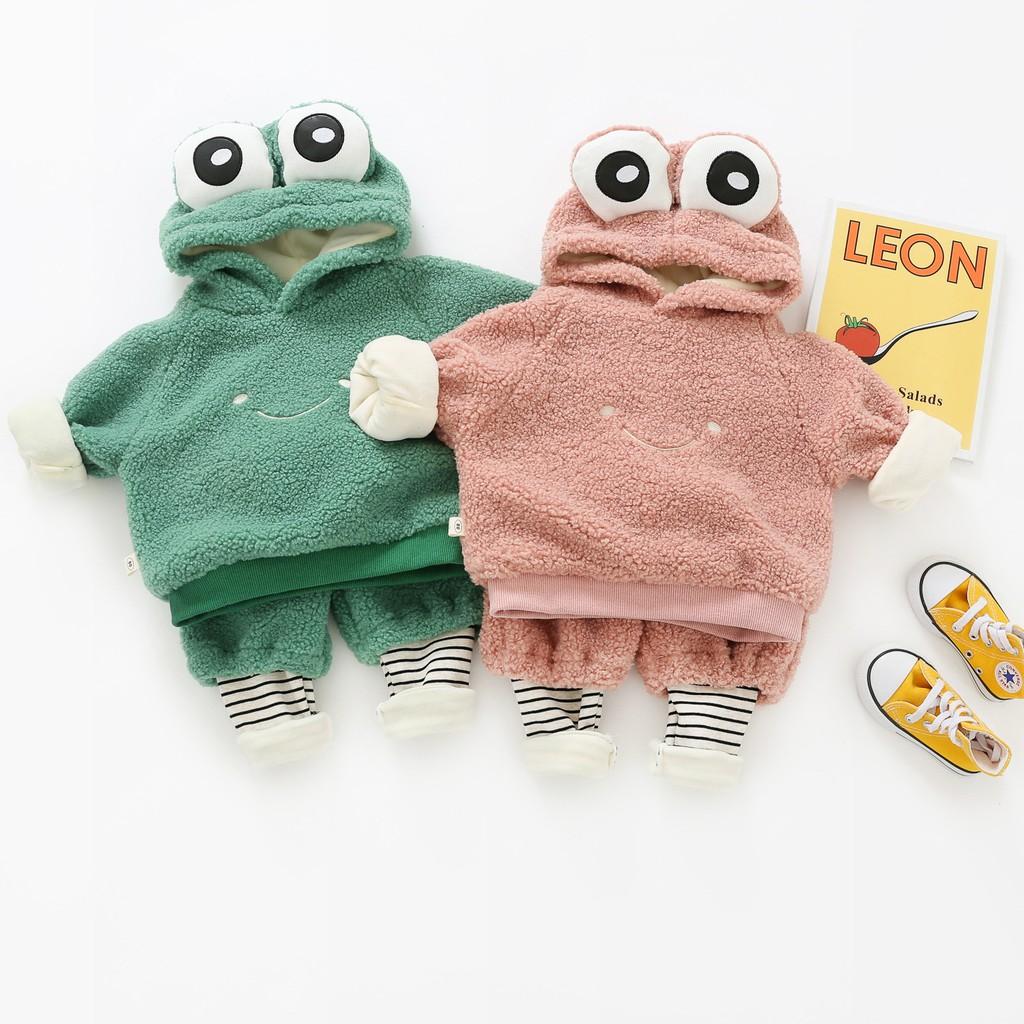 Set Ếch Bông 2 mầu cực Kute cho cả bé trai và bé gái