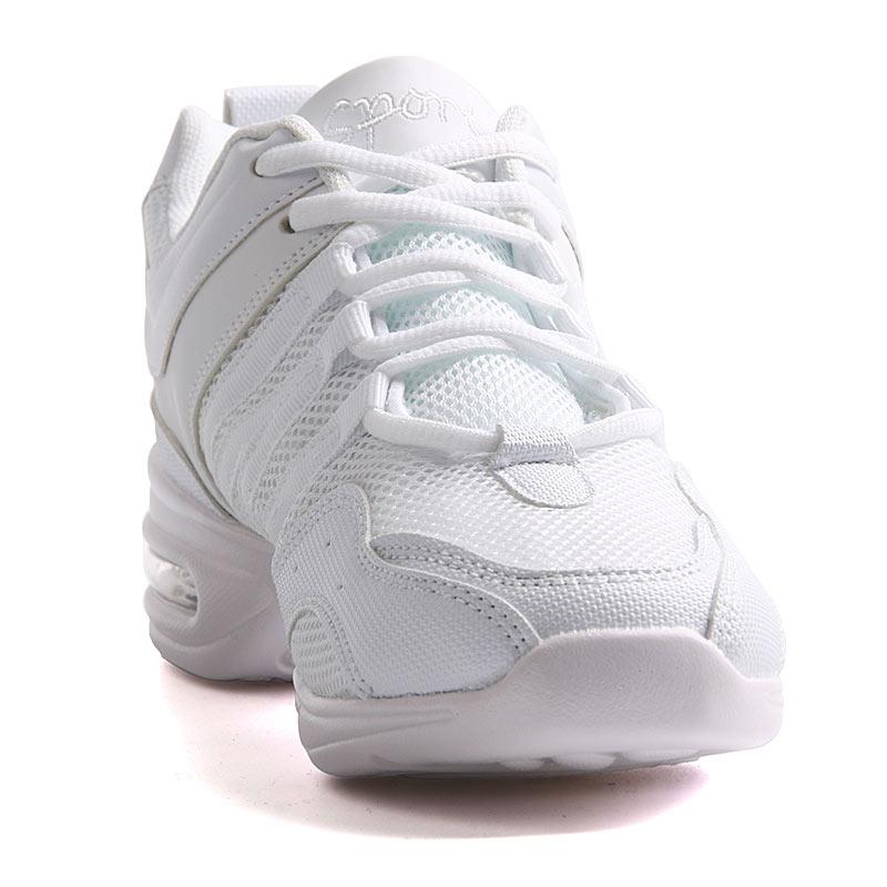 Giày khiêu vũ phụ nữ Giày thể thao Phụ nữ Jazz Dance Mesh Flat Outdoor Sports Ladies Cô gái Giày thông thường hiện đại Kích thước 28-42 Color: White Shoe Size: 7