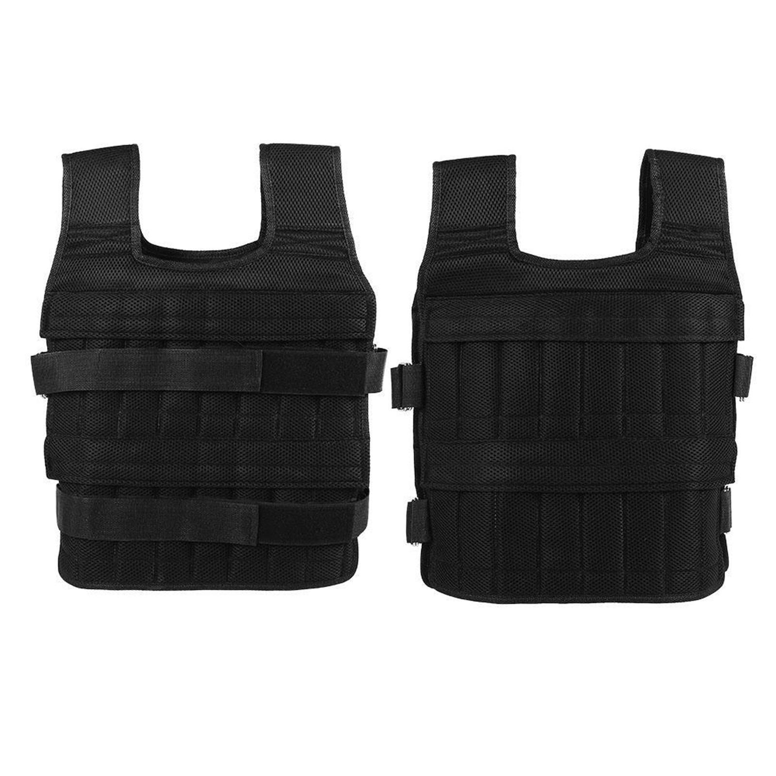 50kg Weight Vest Adjustable Loading Weight Jacket Exercise Training Fitness