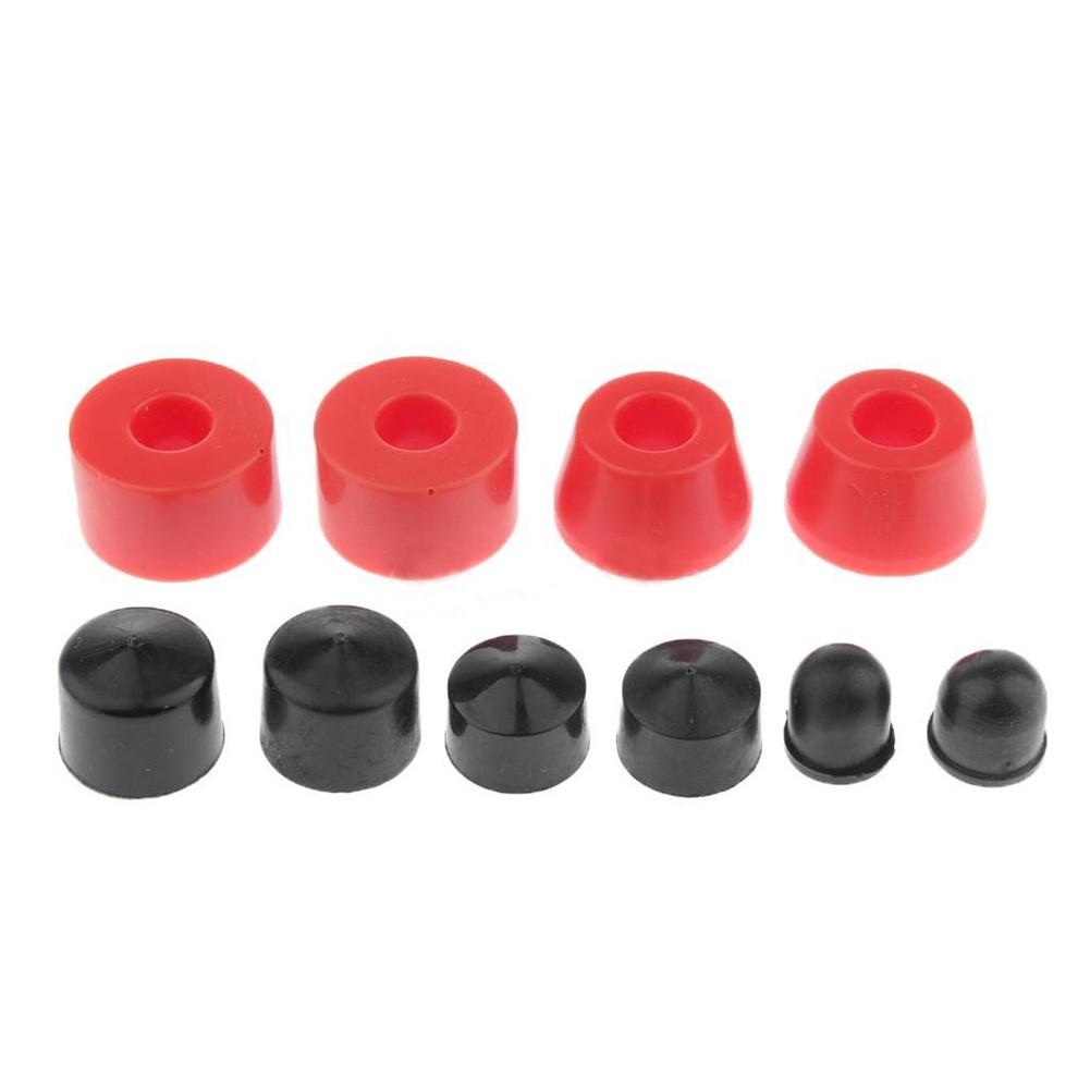 10PCS xe tải bánh xe ống lót bao gồm toàn bộ ván trượt xe tải xây dựng lại bộ dụng cụ rửa ống lót ống đệm pivot cốc hấp thụ cho ván trượt Color: Black