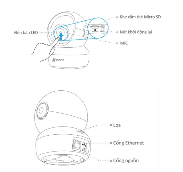 Camera IP Wifi Trong Nhà EZVIZ C6N 2MP 1080p - Hàng Chính Hãng