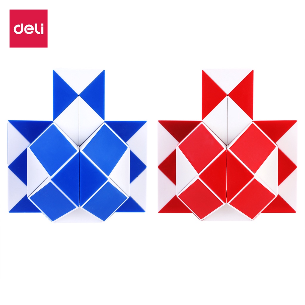 Đồ Chơi Trí Tuệ Rubik Cube 2x2, 3x3, 4x4, Pyraminx Rubik Rắn Biến Thể Nhiều Độ Dài Deli - Đa Dạng Siêu Mượt Và Tốc Độ - 74503 / 74507 / 74508 / 74509 / 74512 / 74521 / 74522