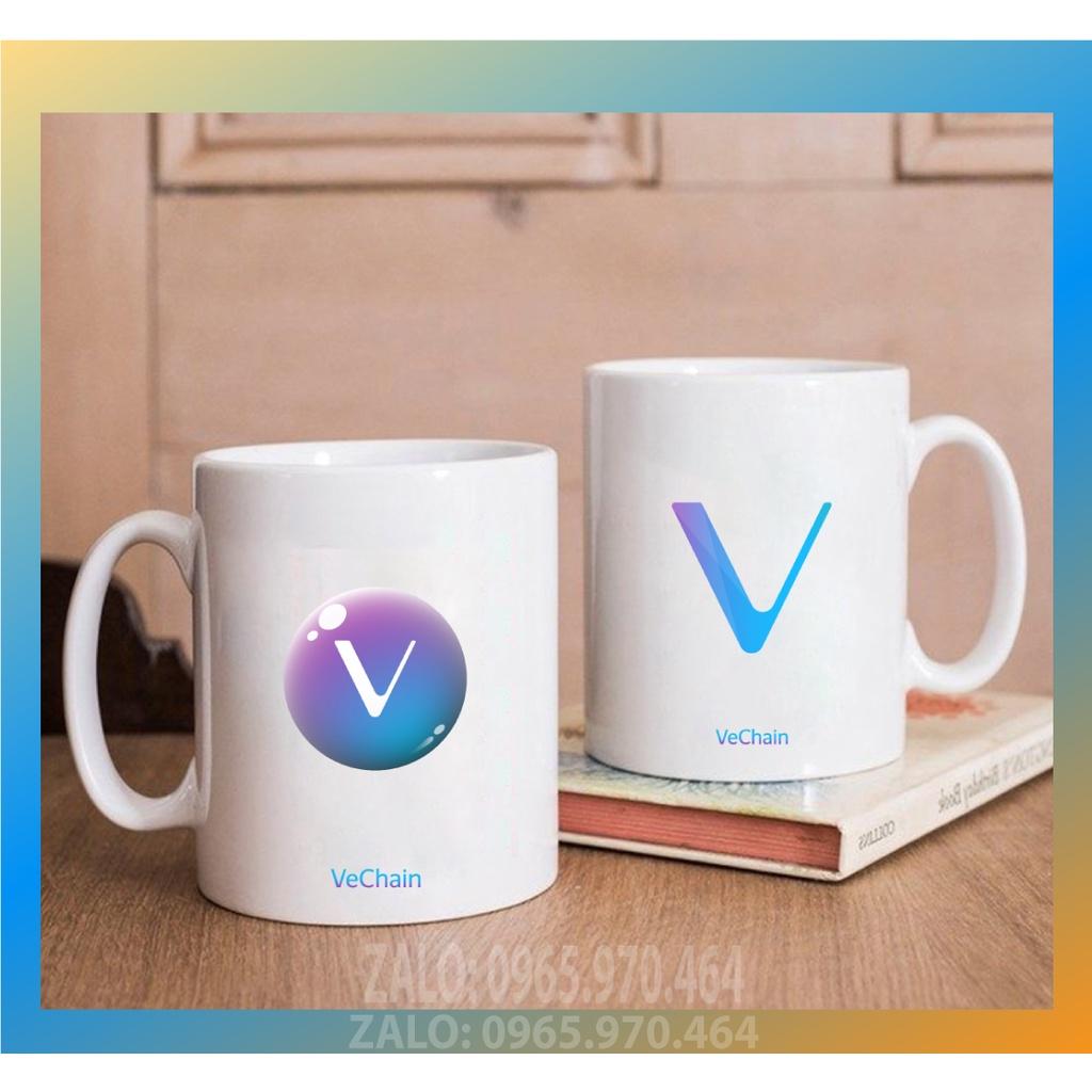 Ly Sứ Có Quai Họa Tiết Đồng Coin VECHAIN - In hình lên ly sứ, cốc theo yêu cầu của bạn - HÌNH LỚP, CÔNG TY
