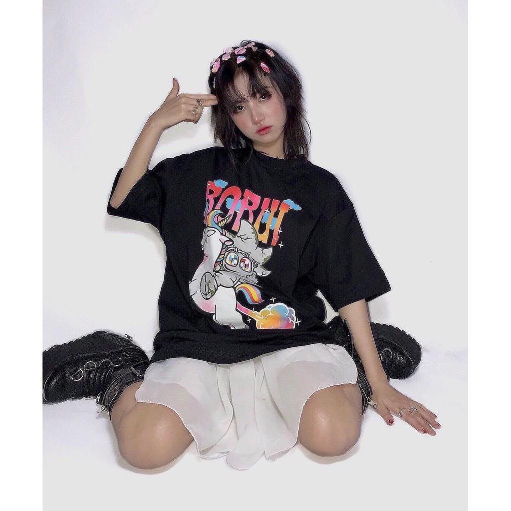 Áo Thun Local Brand BoBui Nam Nữ Tay Lỡ Oversize Full Mạc
