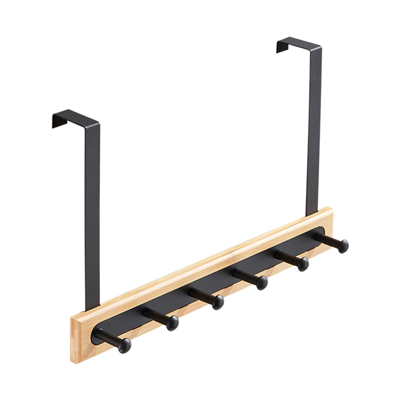 Over Hook Behind Back of Door Organizer Hooks Over Door Towel Rack Bathroom Home Organizer for Hanging Coat Handbag Hat Robe Towels,