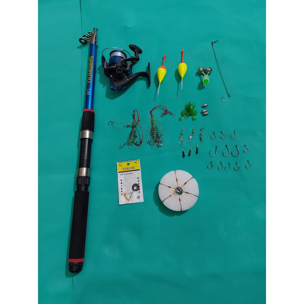 BỘ CẦN CÂU MÁY KÈM 10 MÓN PHỤ KIỆN