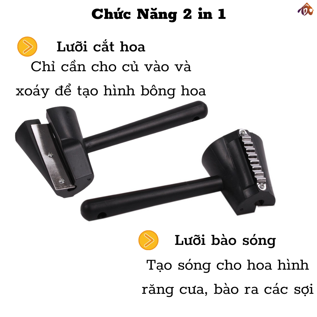 Dụng Cụ Cắt Tỉa Rau Củ Qủa Hình Xoắn Ốc , Nạo Xoáy Tạo Hình Rau Củ Trang Trí