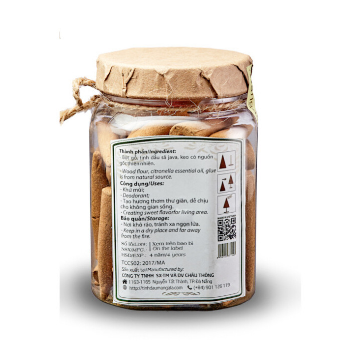 Nụ Đốt Thơm TINH DẦU SẢ JAVA Mangala TẶNG phụ kiện đốt - 50 Viên - ĐUỔI MUỖI VÀ CÔN TRÙNG - 100% NGUYÊN LIỆU THIÊN NHIÊN, KHÔNG HÓA CHẤT
