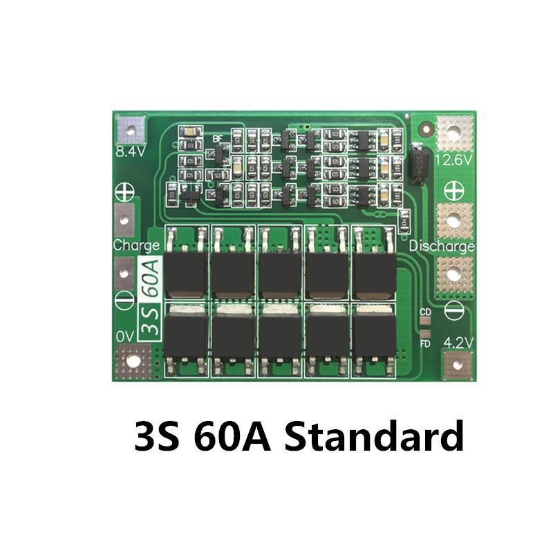 Bảng Mạch Bảo Vệ Pin Li-Ion G4 3s 60a Bms 11.1v 4.6v 18650 Li-On
