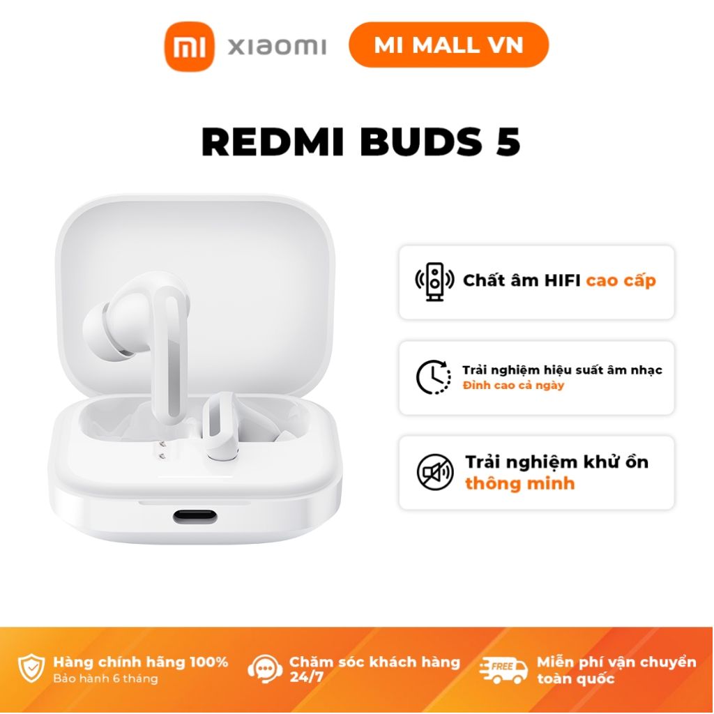 Tai Nghe Bluetooth Chống Ồn Xiaomi Redmi Buds 5 - Hàng Chính Hãng
