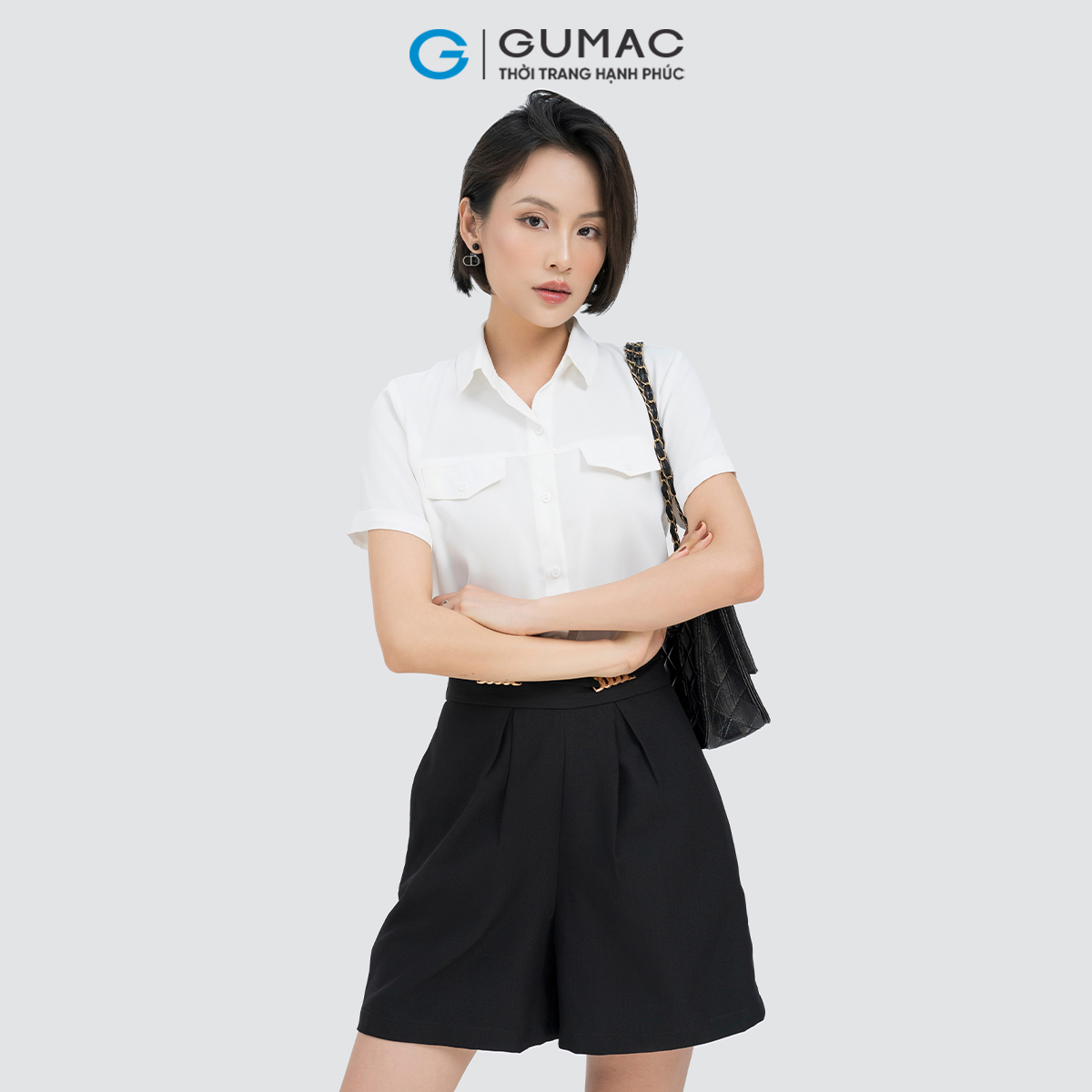 Áo sơ mi tay ngắn GUMAC AD04031