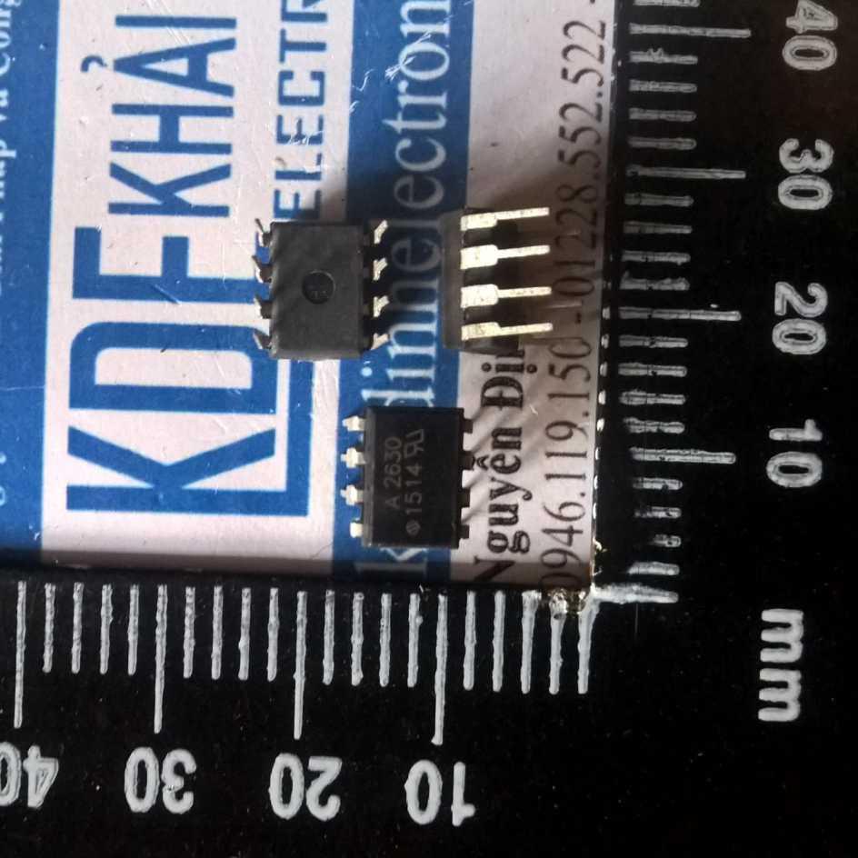2 con HCPL-2630 HP2630 DIP8 optocoupler opto đôi, chân cắm KDE1210