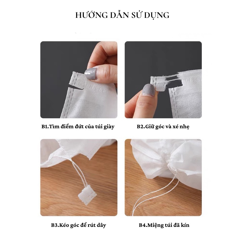 Túi Giày Vải Không Dệt Có Dây Rút, Túi Vải Đa Năng Đựng Dép Đồ Du Lịch Chống Nước Túi Xách