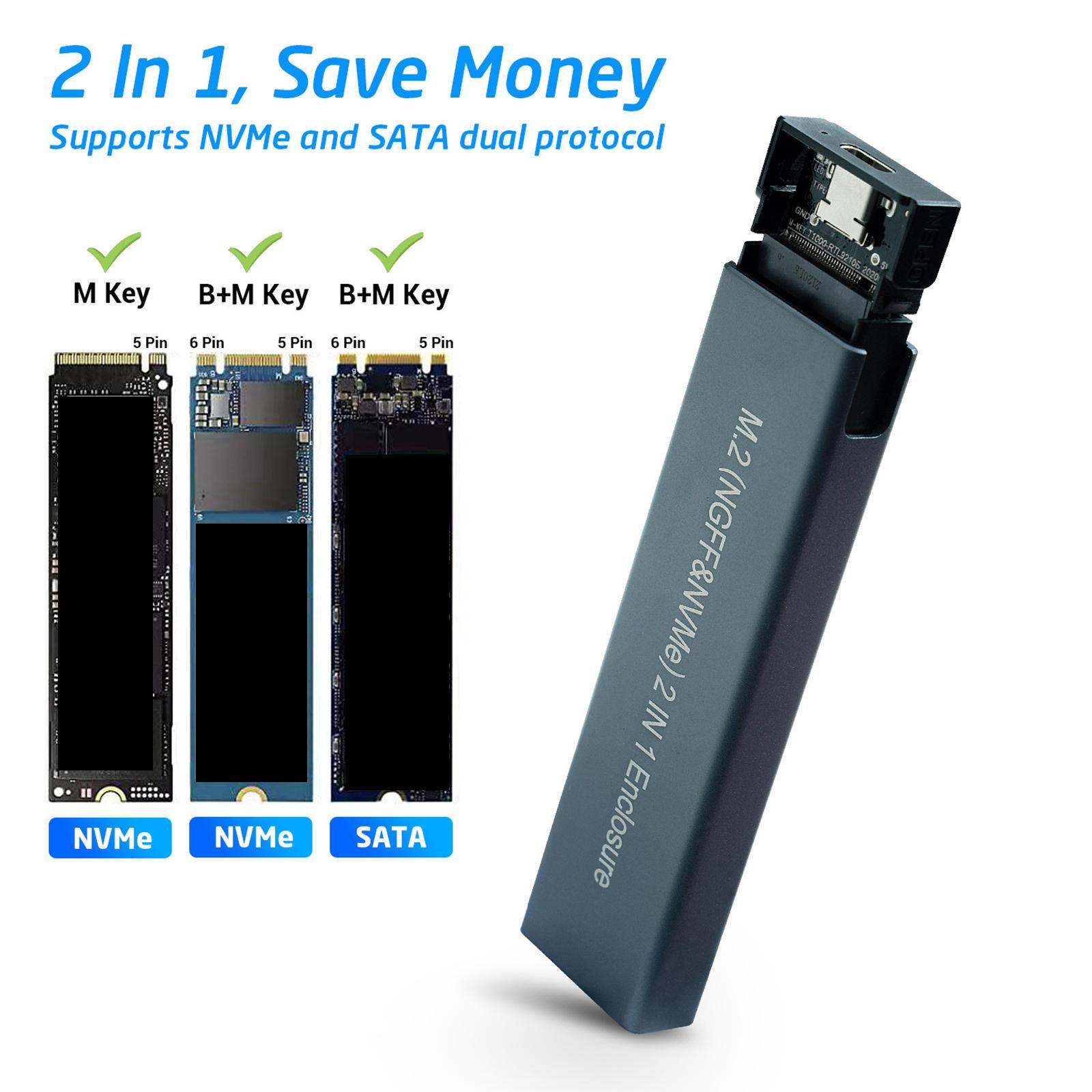M.2   to USB 3.1 SSD Enclosure Converter Spare Parts Premium Durable