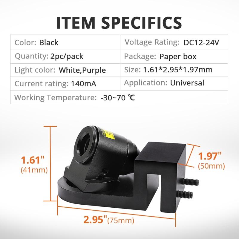 Cặp đèn LED chiếu sáng gắn xe hơi hình đôi cánh thiên thần sáng tạo