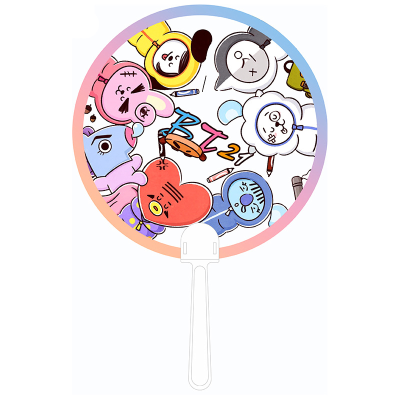 Quạt cầm tay lưu niệm BT21 BTS