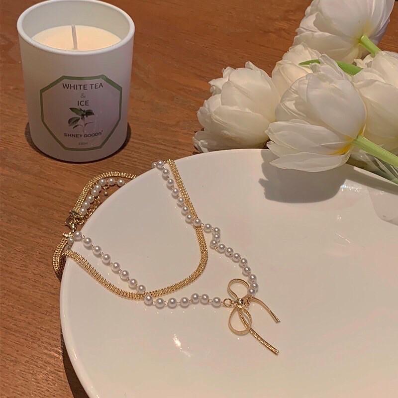 Chocker nơ phối ngọc