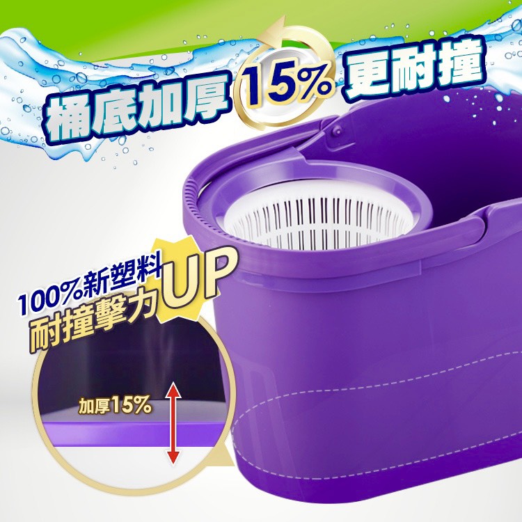 Bộ Lau Nhà Xoay 360 Độ OMEGA SUPA MOP Đài Loan - Thông Minh - Dung Tích Lớn - Chất Liệu Nhôm Cao Cấp