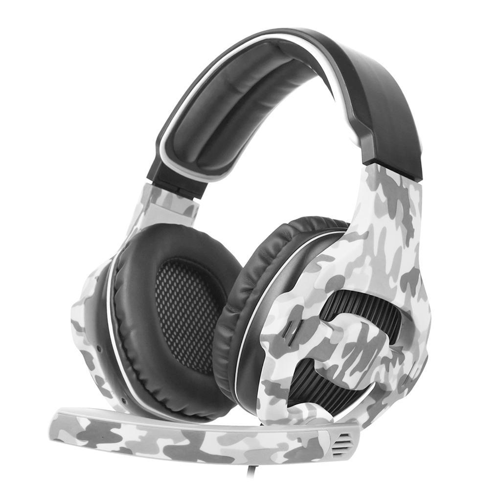 Universal LED Stereo Gaming Headsets 3.5mm Headphones w/ MIC 3.5m Cable