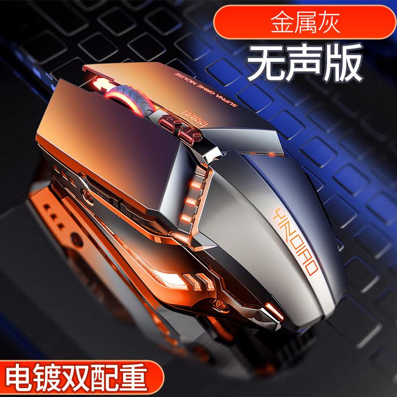 Xq Thể Thao Điện Tử Máy Móc Dành Chuột Im Lặng Tắt Tiếng Chuột Chơi Game Có Dây Máy Tính Hoạt Động Công Thái Học Máy Tính