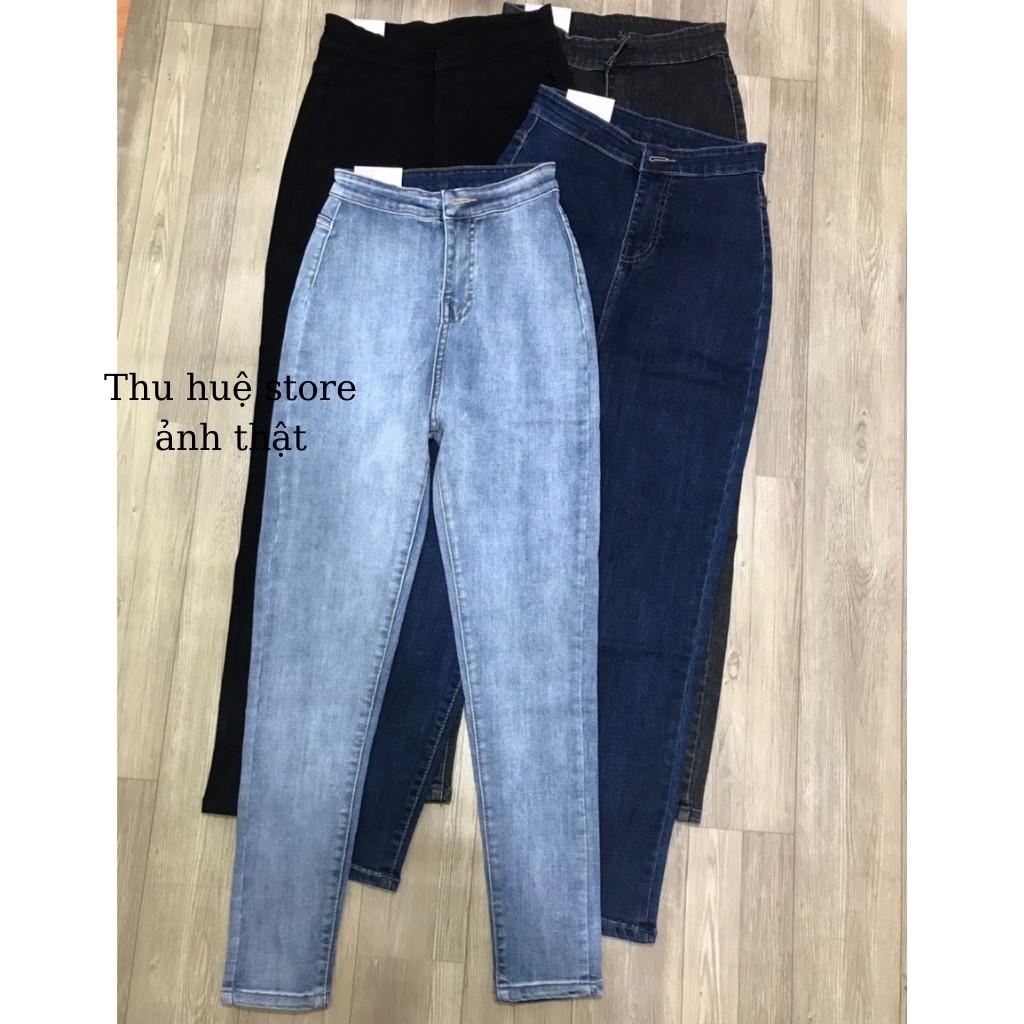 Quần Jean Nữ Ôm Dáng Lưng Cao, Chất Jean Co Giãn Chuẩn Xịn