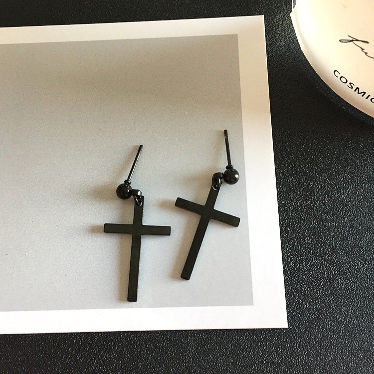 Bông tai nam chữ thập G-Dragon style Unisex