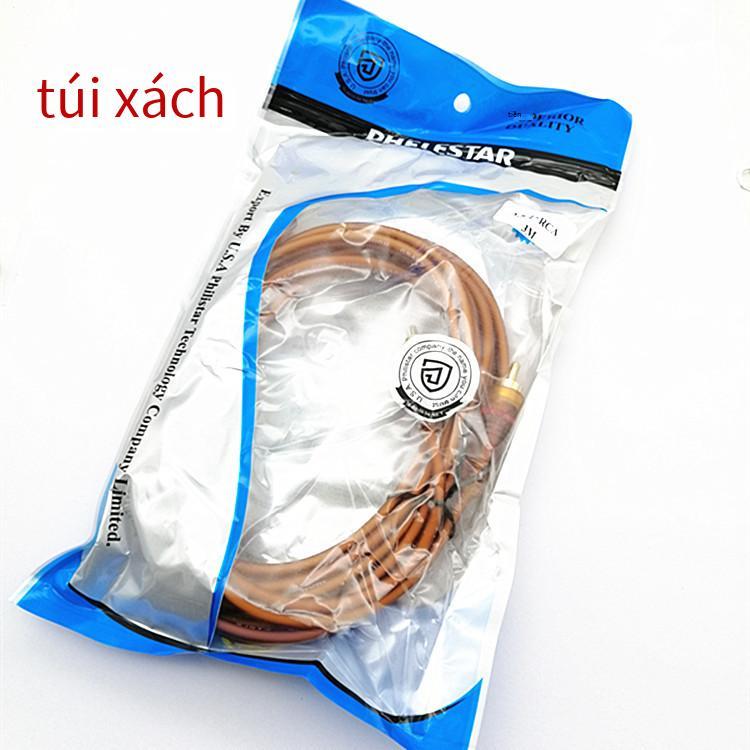 Giá thấp nhất 3 mét lớn hai lõi đến cáp âm thanh XLR nữ 6.35/6.5MM nam sang XLR nữ cáp trộn màu nâu dây mềm