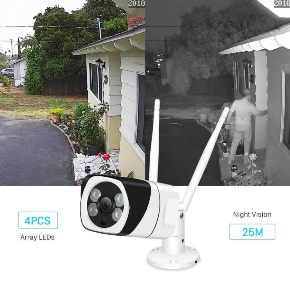 Camera YooSee lắp ngoài trời - Full HD 2.0MP siêu nét tích hợp 2 anten thu sóng wifi cực khỏe- Hàng nhập khẩu (tặng kèm đầu đọc thẻ nhớ cao cấp)