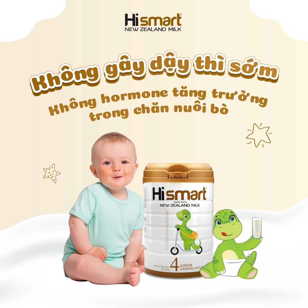 [CHÍNH HÃNG] Sữa bột Hismart số 2_800g - Cho bé từ 6-12 tháng tuổi - xuất xứ 100% New Zeland